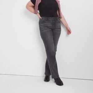 Lane Bryant Signature Fit Relaxed Straight Jeans - Grey Denim Wash